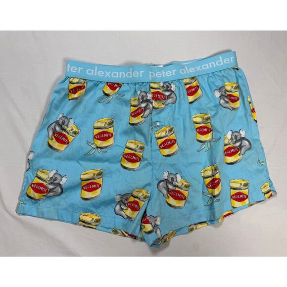 Peter Alexander Men's Vegemite Cotton Boxer Shorts Size SMALL - Picture 2 of 11